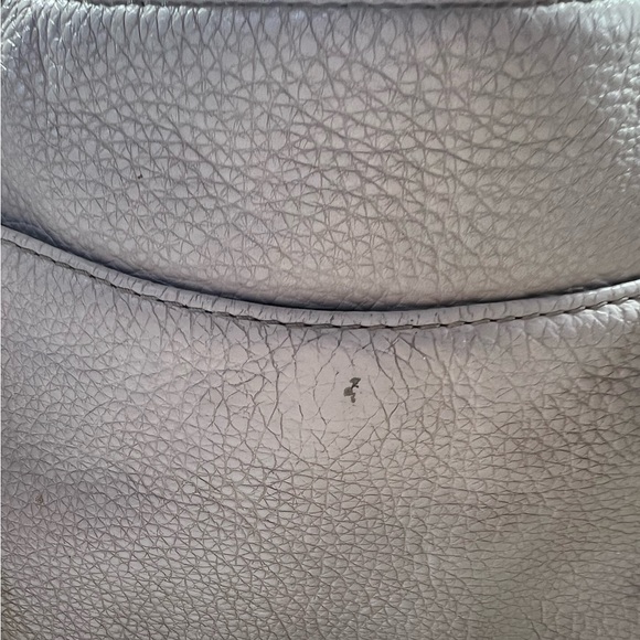 MICHAEL KORS Grey Leather Satchel Crossbody Bag With Silver Studs and Rivets - Picture 7 of 15